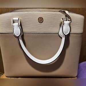 Tory Burch Tan and Cream Women's Handbag